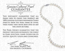 Load image into Gallery viewer, THE PEARL SOURCE 8-9mm Genuine White Freshwater Cultured Pearl Sydney Pendant Necklace for Women