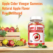 Load image into Gallery viewer, Apple Cider Vinegar Gummies Vitamins with The Mother, 500mg ACV & Ginger, Vegan, Paleo & Keto Friendly, Non-GMO, Natural Apple Flavor Pectin Gummy with Superfoods, for Women Men, 60 Count, by Zammex