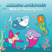 Load image into Gallery viewer, AquaSonic Kids' Water Flosser for Ages 6+ | Standard Nozzle, Orthodontic Nozzle & Waterproof Stickers | 4 Flossing Modes | Aquarium Adventures Theme