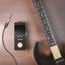 Load image into Gallery viewer, KLIQ TinyTune Tuner Pedal for Guitar and Bass - Mini - Chromatic - with Pitch Calibration and Flat Tuning (Power Supply Required)