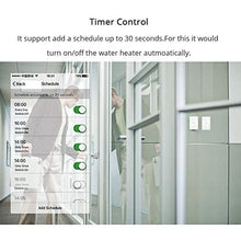 Load image into Gallery viewer, BENEXMART Smart WiFi Water Heater Switch Boiler Switches Alexa Google Home Voice US Standard Touch Panel Timer Outdoor 4G App Control (Shu)