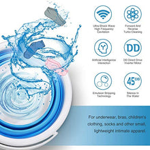 Load image into Gallery viewer, Portable washing machine,Mini Tub Washing Machine With Foldable, Personal Rotating Ultrasonic Turbines Washer USB Powered Convenient Laundry for Camping Apartments Dorms RV Business Travel (01)