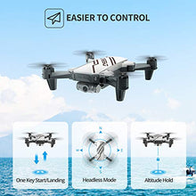 Load image into Gallery viewer, DEERC D20 Mini Drone for Kids with 720P HD FPV Camera Remote Control Toys Gifts for Boys Girls with Altitude Hold, Headless Mode, One Key Start Speed Adjustment, 3D Flips 2 Batteries, Silver