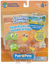 Load image into Gallery viewer, Learning Resources Coding Critters Pair-A-Pets Dinos Romper & Flaps, Screen-Free Early Coding Toy For Kids, Interactive STEM Coding Pet, Kids Dinosaur Toy, 5 pieces, Ages 4+