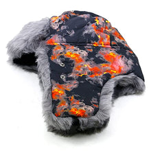 Load image into Gallery viewer, BCDlily Men Women Trapper Hats Cold Weather Outdoor Sports Trooper Russian Caps Warm Winter Hat with Ear Flaps (Orange)