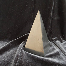 Load image into Gallery viewer, High Shungite Pyramid (1,97", 5cm) Stone Gemstone EMF Protection Home Decor Gift Decoration Crafts Chakra Healing Crystal Reiki