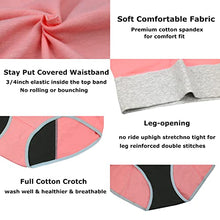 Load image into Gallery viewer, Nalwort Womens Menstrual Period Panties Super Soft Protective Briefs Underwear 4 Pack (2 Black+2 Shrimp, S)