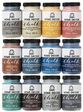 Load image into Gallery viewer, FolkArt Home Decor Ultra Matte Chalk Finish Acrylic Craft Paint Set Formulated for No-Prep Application, Designed for Beginners and Artists