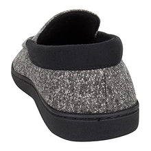 Load image into Gallery viewer, Hanes Mens Slippers House Shoes Moccasin Comfort Memory Foam Indoor Outdoor Fresh IQ, Black, Medium