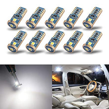 Load image into Gallery viewer, iBrightstar Newest Extremely Bright Wedge T10 168 194 LED Bulbs for Car Interior Dome Map Door Courtesy License Plate Lights, Xenon White