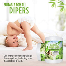 Load image into Gallery viewer, Disposable Cloth Diaper Bamboo Liners – 4 Rolls, Fragrance Free & Chlorine Free, Compostable, Dye Free Flushable Biodegradable Viscose Bamboo Liners for Cloth Diaper 100 Each Sheets for 4 Rolls