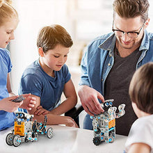 Load image into Gallery viewer, Sillbird STEM 12-in-1 Education Solar Robot Toys -190 Pieces DIY Building Science Experiment Kit for Kids Aged 8-10 and Older,Solar Powered by The Sun