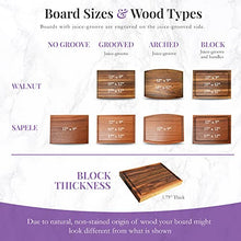 Load image into Gallery viewer, Straga - Engraved Cutting Boards for Personalized Gifts, Practical Wedding Gifts and Keepsakes, Customize Your Wood Board, Style and Design (Minimalist Script Corner Design No.920)