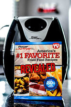 Load image into Gallery viewer, Power Air Fryer XL 3.4 QT Black - Turbo Cyclonic Airfryer With Rapid Air Technology For Less or No Oil. Include Recipes Book