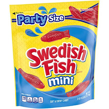 Load image into Gallery viewer, SWEDISH FISH Mini Candy, Original Flavor, 1 Party Size Bag (2 lb 12.8 oz.)