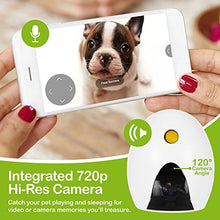 Load image into Gallery viewer, FunPaw Q Cat & Dog Treat Dispenser w/ Toy Laser: Monitor from Anywhere w/ The App, 720p Hi-Res Pet Camera & 2-Way Audio