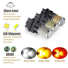Load image into Gallery viewer, iBrightstar Newest 9-30V Super Bright Low Power 3157 4157 3057 3156 LED Bulbs with Projector Replacement for Back Up Reverse Lights and Tail Brake Parking Lights, Xenon White