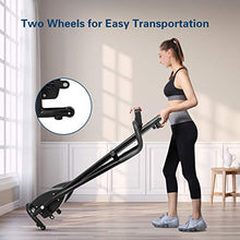 Load image into Gallery viewer, GYMAX Folding Treadmill, Electric Motorized Running Walking Machine with LCD Monitor & Cup Holder, Portable Easy Assembly Treadmill for Home Office Apartment