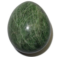 Load image into Gallery viewer, Satin Crystals Diopside Egg Collectible Green Heart Chakra Healing Love & Life Lessons Gemstone P01 (2.0 Inch)