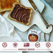 Load image into Gallery viewer, Justin's Chocolate Hazelnut & Almond Butter Squeeze Pack, Organic Cocoa, Gluten-free, Responsibly Sourced, Packaging May Vary, (1.15oz each) (Pack of 10)