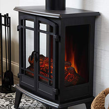 Load image into Gallery viewer, Real Flame Foster Stove Electric Fireplace, Black