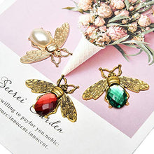 Load image into Gallery viewer, Monrocco 8Pcs DIY Crystal Bee Design Charms Honeybee Charms Pendants Crafting, Jewelry Making, Necklace, Earrings