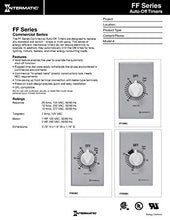 Load image into Gallery viewer, Intermatic FF12HHC 12-Hour Spring Loaded Wall Timer, Brushed Metal Finish