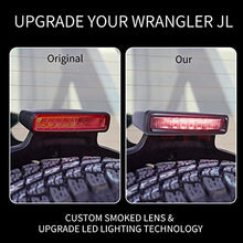Load image into Gallery viewer, FieryRed LED Tail Lights With 3rd Brake Light For 2018-2020 Jeep Wrangler JL