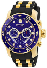 Load image into Gallery viewer, Invicta Men's 6983 Pro Diver Collection Chronograph Blue Dial Black Polyurethane Watch