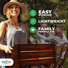Load image into Gallery viewer, SWOOC Games - Reclaimed Giant Tower Game | 60 Large Blocks | Storage Crate / Outdoor Game Table | Starts Over 2.5ft Big | Max Height of 5ft | Genuine Jumbo Toppling Yard Games | Jumbo Backyard Set