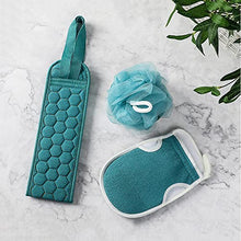 Load image into Gallery viewer, Exfoliating Mitts Microdermabrasion at Home, Loofah Back Scrubber Soft Infused Shower Scrubber Exfoliating Gloves Visibly Lift Away Dead Skin Exfoliating Loofah Back Scrubber for Shower 3 Pcs