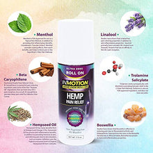 Load image into Gallery viewer, Inmotion Hemp Roll On for Pain - Premium Ultra Strength Fast Acting, Long Lasting, Odorless Hemp Oil Roll On Pain Reliever for Joint, Muscle, & Back