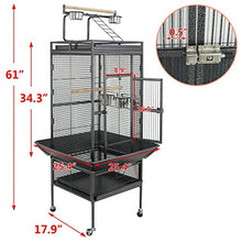 Load image into Gallery viewer, ZENY 61" Pet Bird cage Large Play Top Parrot Cockatiel Cockatoo Parakeet Finch Pet Supply