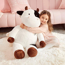 Load image into Gallery viewer, IKASA Giant Cow Stuffed Animal Jumbo Cow Plush Toy (White, 30 inches)