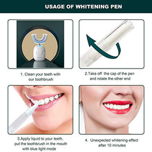 Load image into Gallery viewer, Sunartec Teeth Whitening Light Kits, Sonic Electric Toothbrush for Adults New Generation U-shaped Toothbrushes with 4 Modes Professional Blue Cold LED Light Tooth Whitening