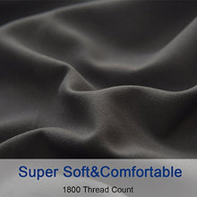 Load image into Gallery viewer, SONORO KATE Bed Sheet Set Super Soft Microfiber 1800 Thread Count Luxury Egyptian Sheets Fit 18 - 24 Inch Deep Pocket Mattress Wrinkle and Hypoallergenic-4 Piece (Dark Grey, Queen)
