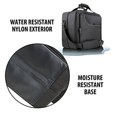 Load image into Gallery viewer, USA GEAR Console Carrying Case - Xbox Travel Bag Compatible with Xbox One and Xbox 360 with Water Resistant Exterior and Accessory Storage for Xbox Controllers, Cables, Gaming Headsets - Black