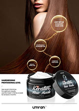 Load image into Gallery viewer, UMRAN Keratin Hair Mask - Moistorize and smoothen hair - Intensive Treatment for Dry Damaged Hair with Biotin,Retinol and Shea Butter - Hair Care Products for Women & Men