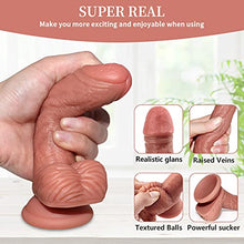 Load image into Gallery viewer, Reạlistic ÐiḷÐo Ṣụcker Ṣex Ðiḷlidos For Woṃen, Reaḷ Sucṭion Cup Ðiḷlo 6 Inch Waṭerproof Tọy G-spǒṭ ÐiḷÐos Ḅody 6.1 Spoṭ