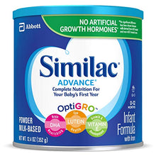 Load image into Gallery viewer, Similac® Advance®* Infant Formula with Iron, 6 Count, Powder, 12.4-Ounce Tub