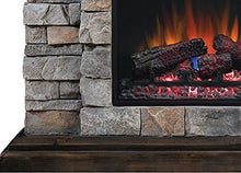 Load image into Gallery viewer, Classic Flame Pioneer Stone Electric Fireplace Mantel Package, Brushed Dark Pine - 18WM10400-I601