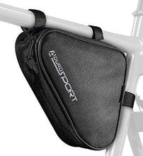 Load image into Gallery viewer, Aduro Sport Bicycle Bike Storage Bag Triangle Saddle Frame Pouch for Cycling (Black)