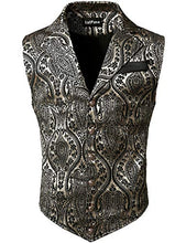 Load image into Gallery viewer, VATPAVE Mens Victorian Suit Vest Steampunk Gothic Waistcoat Small SU14 Beige