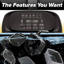 Load image into Gallery viewer, NUWAVE BRIO 6-Quart Digital Air Fryer cooking package with one-touch digital controls, 6 easy presets, precise temperature control, recipe book, basket divider, wattage control, and advanced functions like PREHEAT, REHEAT and more, also includes grill pan