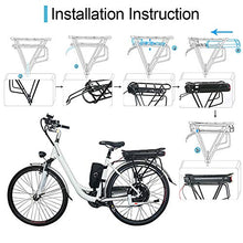 Load image into Gallery viewer, Battery 36V 10AH for Ebike,Electric Bike Lithium ion Battery for 500W Bike Motor,Waterproof Shell (36V12.5AH-Black(no Rack))