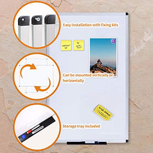 Load image into Gallery viewer, VIZ-PRO Magnetic Dry Erase Board, 36 X 24 Inches, Silver Aluminium Frame