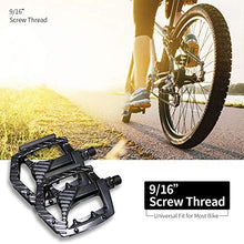 Load image into Gallery viewer, SYDIXON Mountain Bike Pedals, Road Bike Pedals Non-Slip 9/16”Aluminum Alloy Platform Pedals, Sealed Bearing Bicycles Platform Flat Pedals for Road Mountain MTB MBX Bike