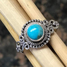 Load image into Gallery viewer, Natural Blue Mohave Turquoise 925 Solid Sterling Silver Engagement Ring Size 9.25