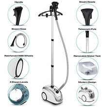 Load image into Gallery viewer, PurSteam -2020 Official Partner of Fashion-Full Size Steamer for Clothes, Garments, Fabric-Professional Heavy Duty - 4 Steam Levels, Perfect Continuous Steam