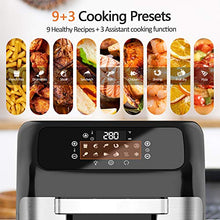 Load image into Gallery viewer, whall Air Fryer, 13QT Air Fryer Oven, Family Rotisserie Oven, 1700W Electric Air Fryer Toaster Oven, Tilt led Digital Touchscreen, 12-in-1 Presets for Baking, Roasting, Dehydrating, with Accessories